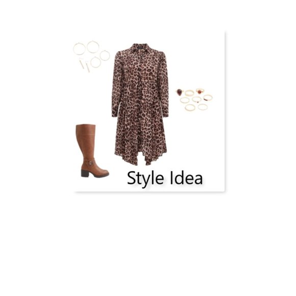 Torrid Leopard Print Midi Dress - Picture 2 of 9